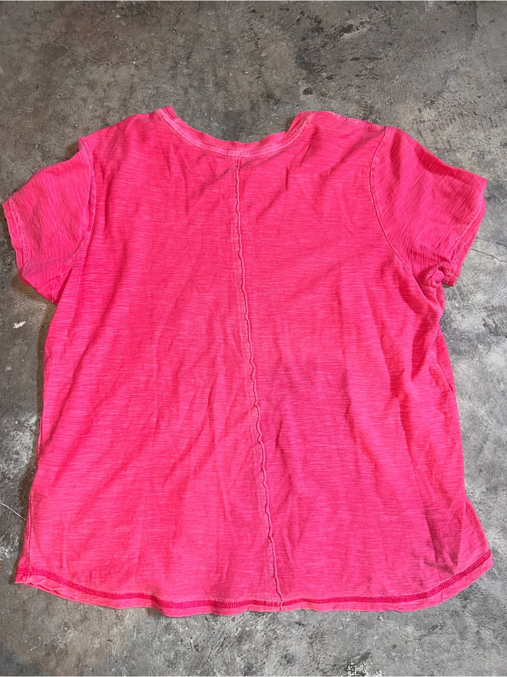2 Anthropologie Pilcro Bennie Cotton Slub Crew Neck Tees – Pink & Blue Size M - Picture 5 of 10